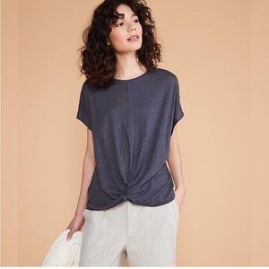 Lou & Grey| Softserve Linen Twist Front Top